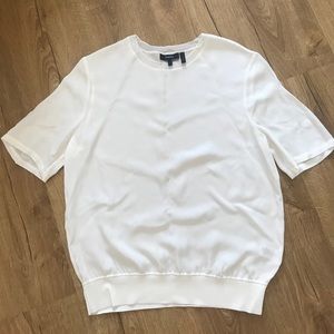 Sheer White Theory blouse